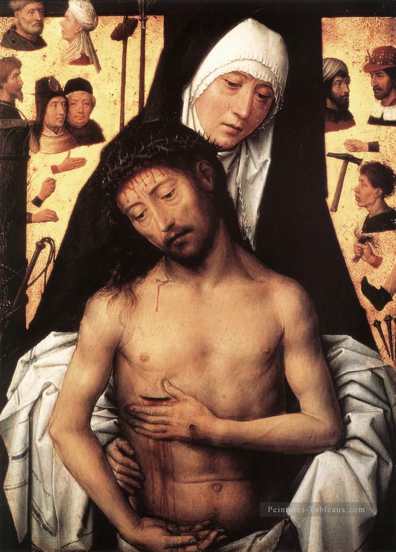 La Vierge montrant l’Homme des Douleurs 1475 ou 1479 hollandais Hans Memling Peintures à l'huile